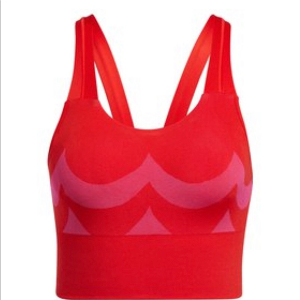 Adidas Marimekko  Red Sports Bra Top - size L